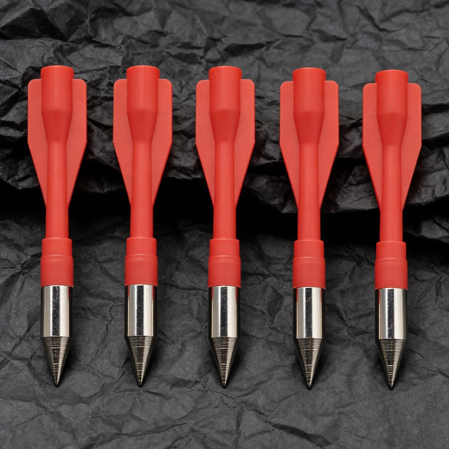 Two-Fin Solid Slingshot Darts Cone Tip 20/30/40 Pcs Options Outdoor Target Practice Gear