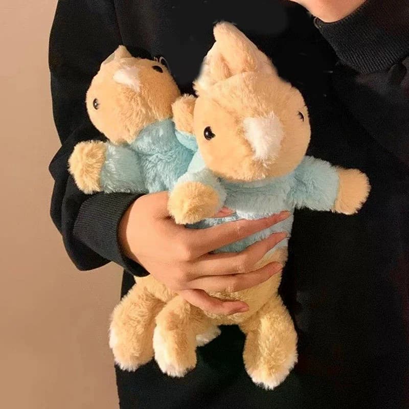Astuccio a forma di coniglio in peluche, carino e kawaii, borsa portaoggetti per il ritorno a scuola, astuccio per penne, articoli di cancelleria per studenti, forniture scolastiche