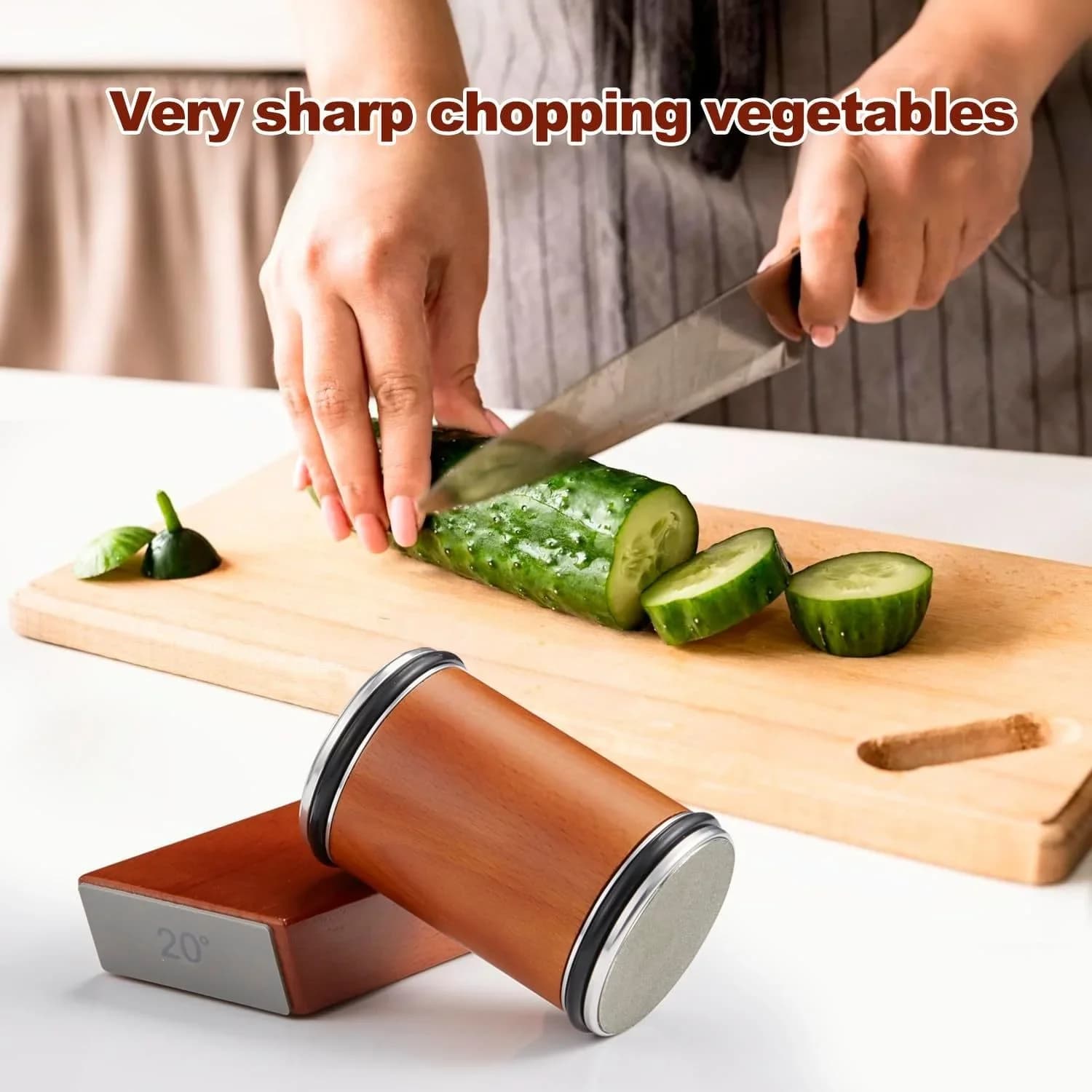 Kitchen sharpener set with stone to sharpen kitchen knives with stone to sharpen double face cylindrical knives
