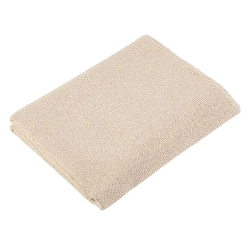 AT84-Handmade Cotton Yarn Monks Cloth Punch Needle DIY Embroidery Needlework Fabric