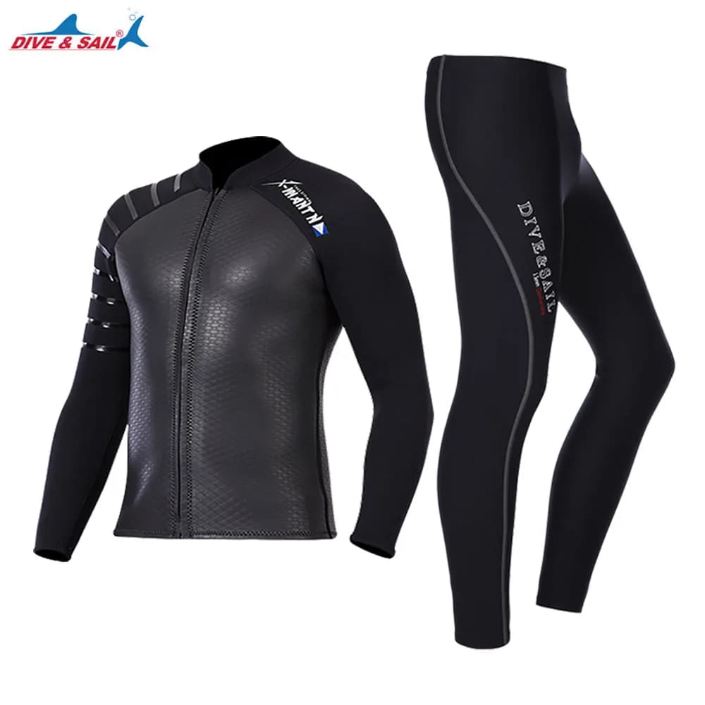 Muta da uomo in Neoprene da 2mm muta da uomo con cerniera anteriore muta da sub per sport acquatici surf Snorkeling costume da bagno ad asciugatura rapida