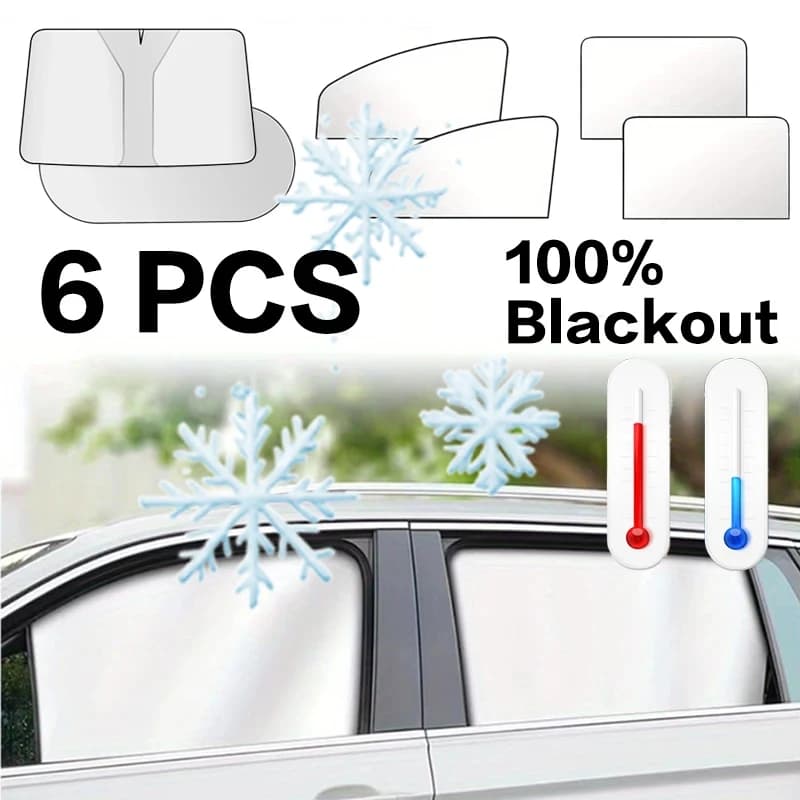 Blackout Windshield Sunshades Car Sun Shield Shades Sunshade Covers Summer Magnetic Side Window UV Protection Front Rear