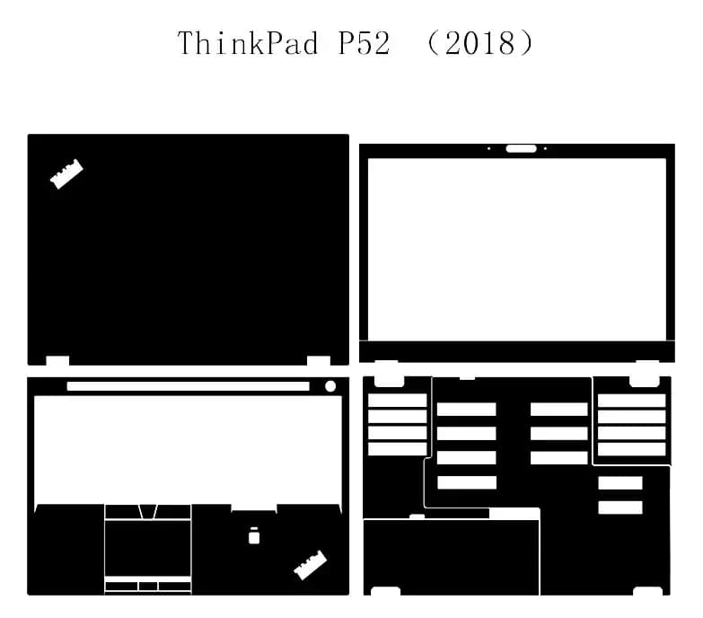 Adesivo per notebook alla moda per PC notebook ThinkPad P52 2018