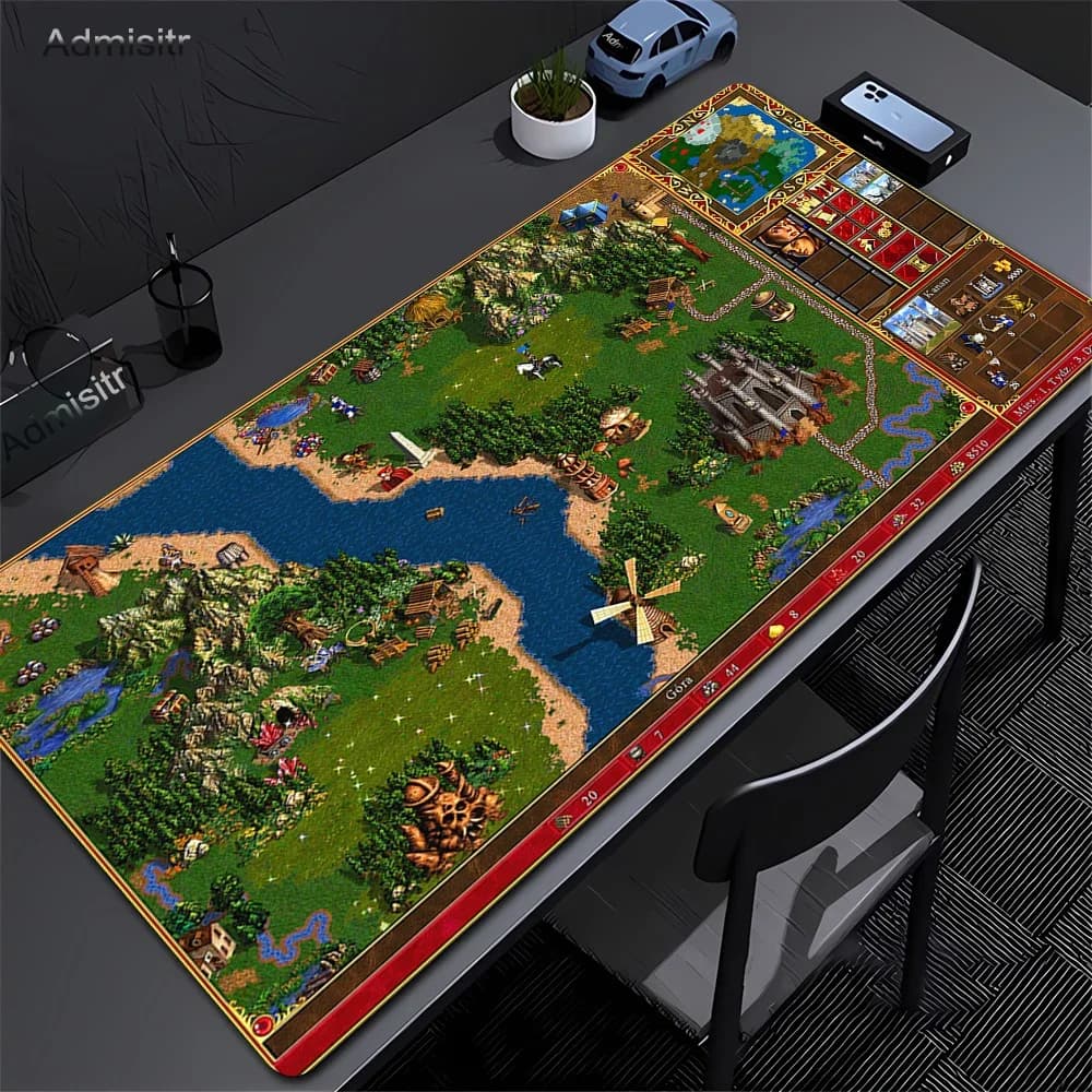 Heroes of Might and Magic 3 Tappetino per mouse PC Gamer Accessori per computer Tappetino per mouse Tastiera da gioco Tappetino per laptop Tappetino da scrivania grande
