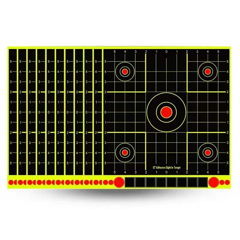 10Pcs Color Splatter Target Stickers Strong Adhesive Clear Impact Mark Shooting Aim Stickers for Archery Hunting and Shooting