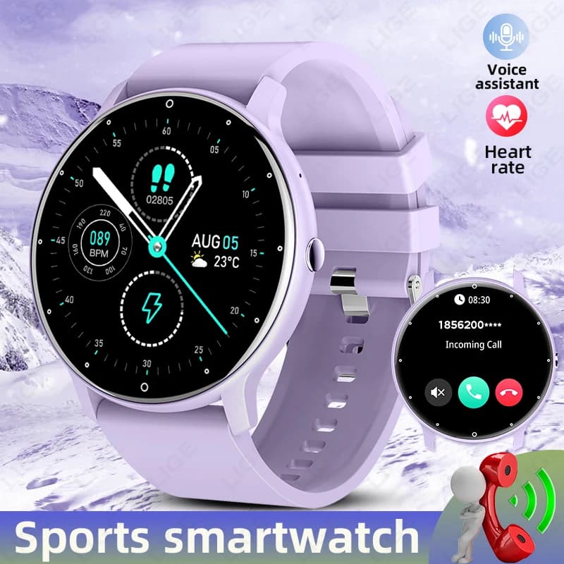 Smartwatch Donna 2026 Sportivo Fitness Tracker Impermeabile IP68 Nuovo Schermo Full Touch Quadrante Personalizzabile Chiamate Bluetooth Smartwatch Uomo