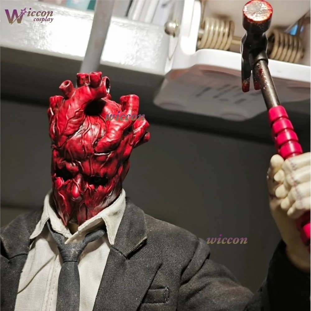 Maschera Dorohedoro Shin Heart in Lattice, Accessorio per Costume di Halloween, Maschera Horror Anime, Vendita Calda