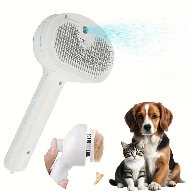 Lo strumento multifunzionale per toelettatura di animali domestici combina la depilazione e lo styling galleggianti con spray a vapore per cani e gatti Dispositivo tutto in uno