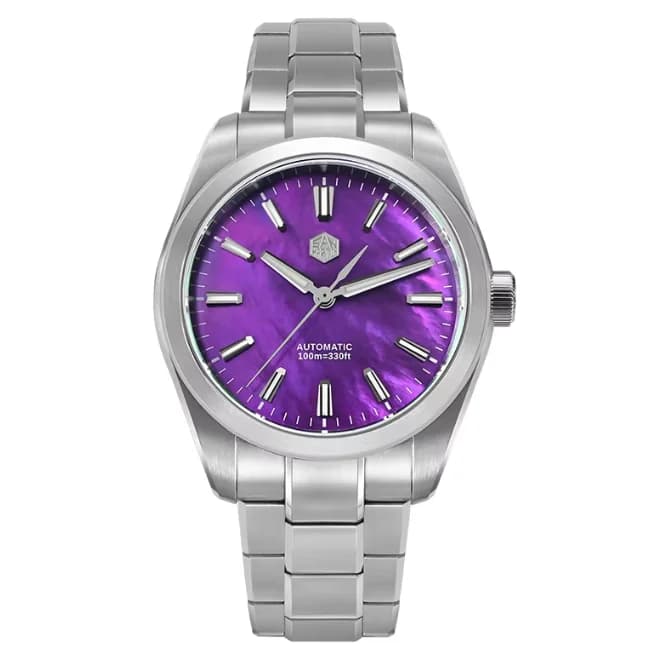 Orologio Automatico da Uomo San Martin 39mm, Orologio da Polso Meccanico Gada con Quadrante in Madreperla, Impermeabile 10ATM, Luminoso, Vetro Zaffiro, Movimento Miyota 90S5