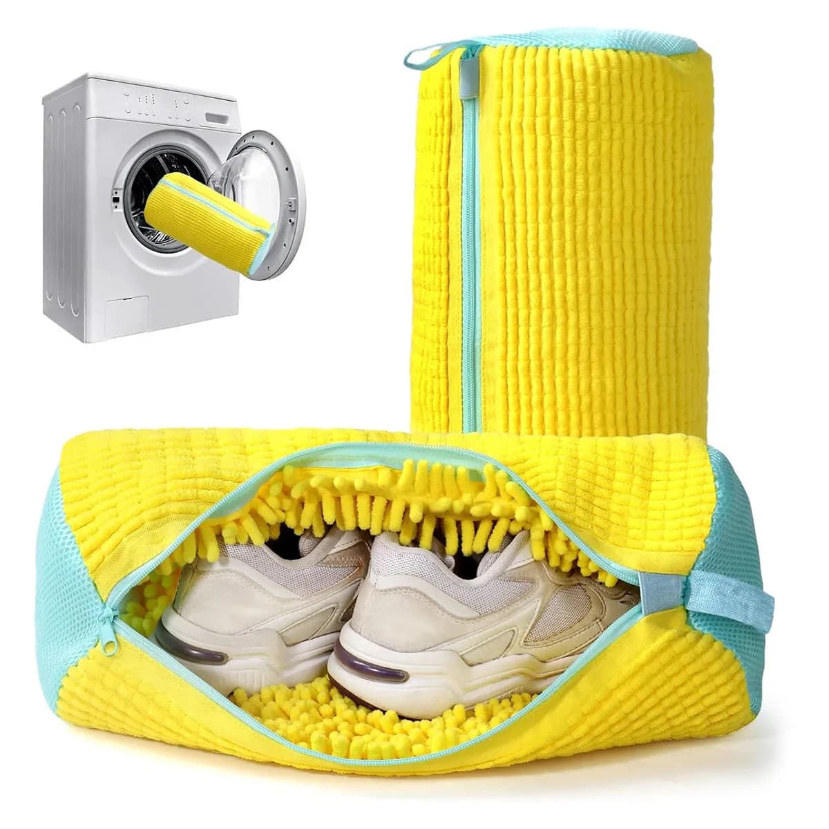 Shoe washing machine bag: Washer and dryer shoe bag - Reusable bag for cleaning shoes for sneakers, tennis shoes, anti-slip