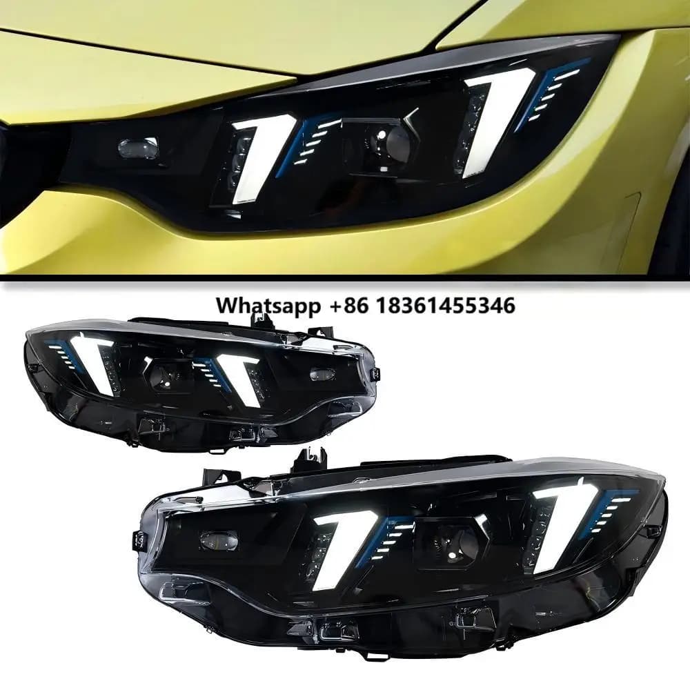 Nuovo Design Faro Stile Occhio di Serpente per Serie 4 F32 F36 F82, Lampada Frontale LED 2013-2019, Luce Diurna Gialla e Bianca