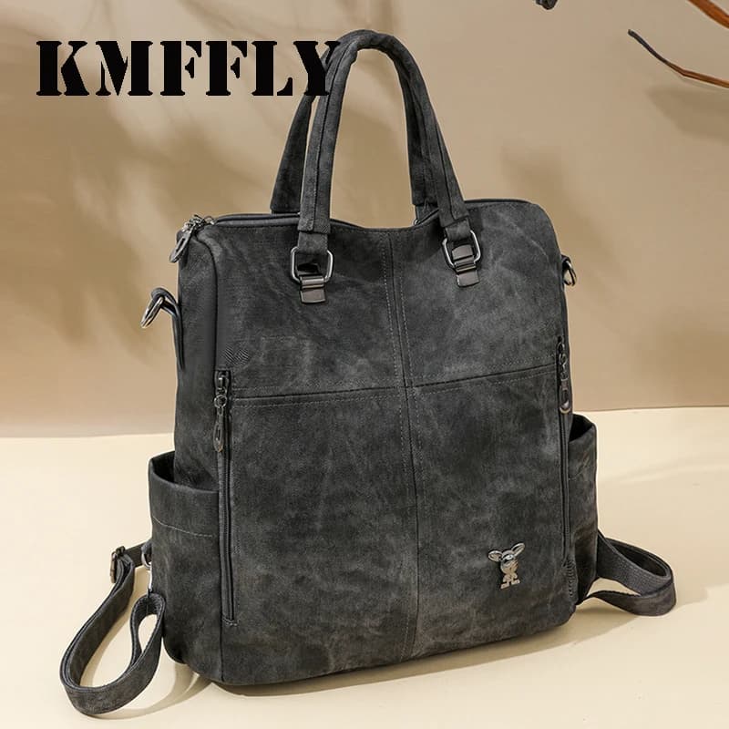 Designer Backpacks Women Leather Backpacks Female School Bag for Teenager Girls Travel Back Bag Retro Bagpack Sac A Dos Purses