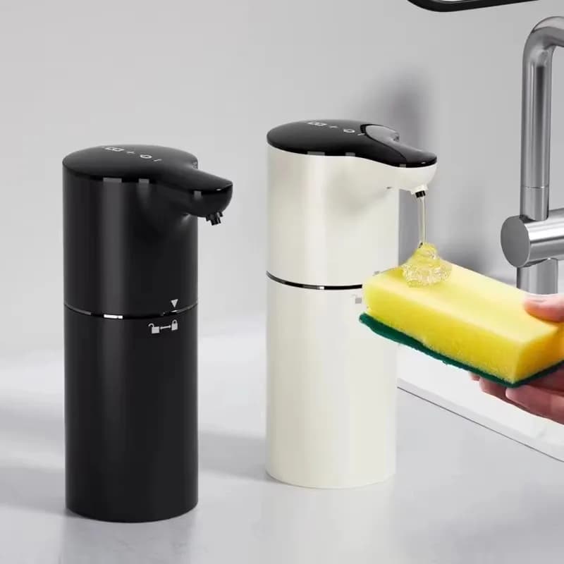 Dispenser Automatico Intelligente da Tavolo per Disinfettante Mani con Sensore, 8 Livelli Regolabili, Ricaricabile, Elettrico, per Schiuma e Sapone