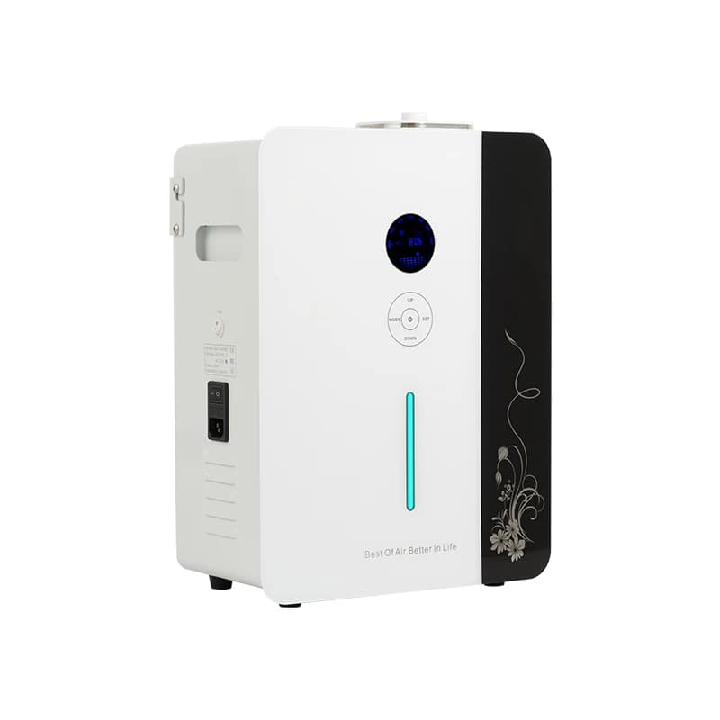 Vendita calda 220V Senza Acqua Diffusore di Profumo Macchina Smart Lock Elettrico Diffusore di Olio Essenziale In Metallo Nero WiFi Hotel Per La Casa