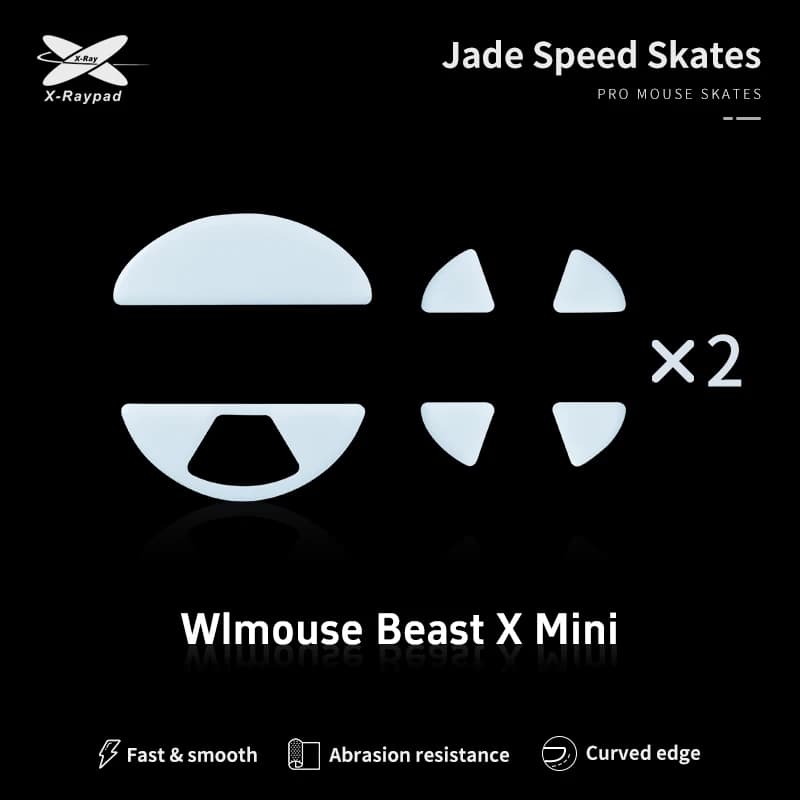 Pattini X-Raypad Jade Speed per mouse da gioco wireless BEAST X Mini – WLmouse BEAST X Mini Wireless