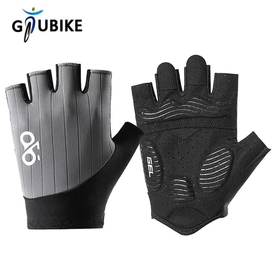 GTUBIKE Nuovi Guanti da bici Mezze dita Guanti da ciclismo MTB Guanti traspiranti antiscivolo e ammortizzanti Guanti estivi