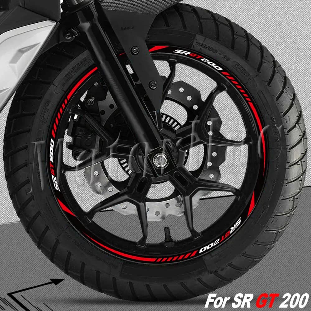 Accessori per decalcomanie per strisce per cerchioni per adesivi per ruote moto per Aprilia SR GT 200 SR GT200