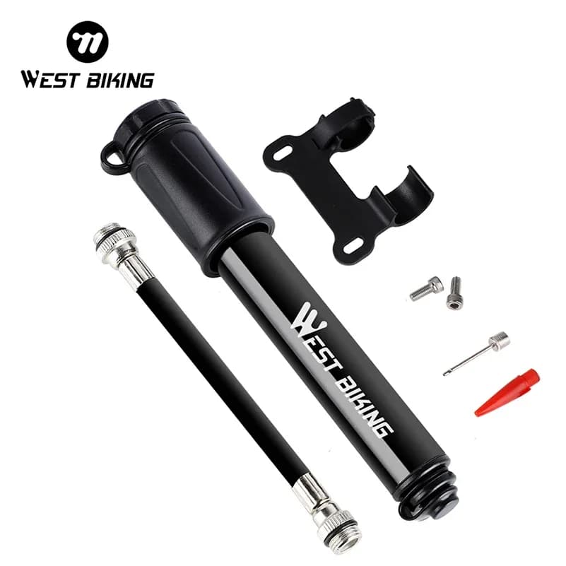 Mini Pompa per Bicicletta, Pompa Manuale in Lega di Alluminio 100Psi, Gonfiatore Portatile per Pneumatici, Pompa per Bici MTB e da Strada