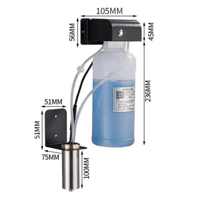 Dispenser automatico di sapone per armadietto con specchio per WC da 1000 ml Dispenser di sapone con sensore per la pulizia delle mani nascosto incorporato