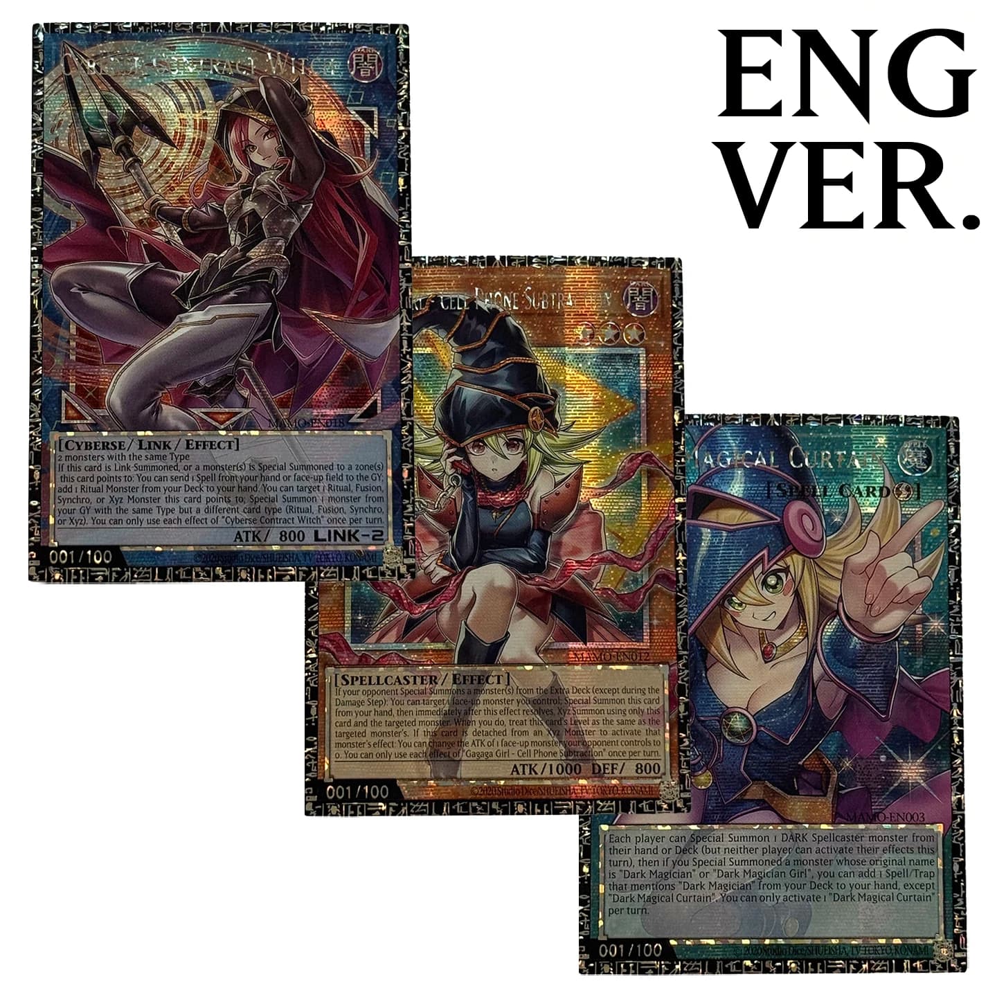 Yu-Gi-Oh! Collection DIY Proxy Cards Dark Magical Curtain Cyberse Contract Witch Gagaga Girl Cell Phone Subtraction Not Original