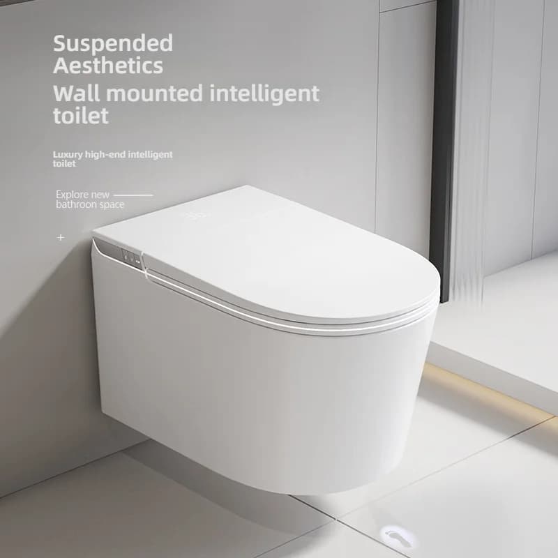 WC Intelligente a Parete con Telecomando, Toilette Automatica Smart