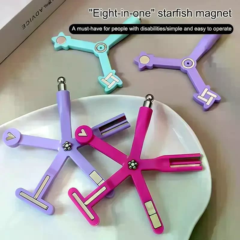 Five-Pointed Star Glass Bead Nail Art Cat Eye Special Cross Eight-in-One Magnet Strong Fancy Multifunctional Magnet