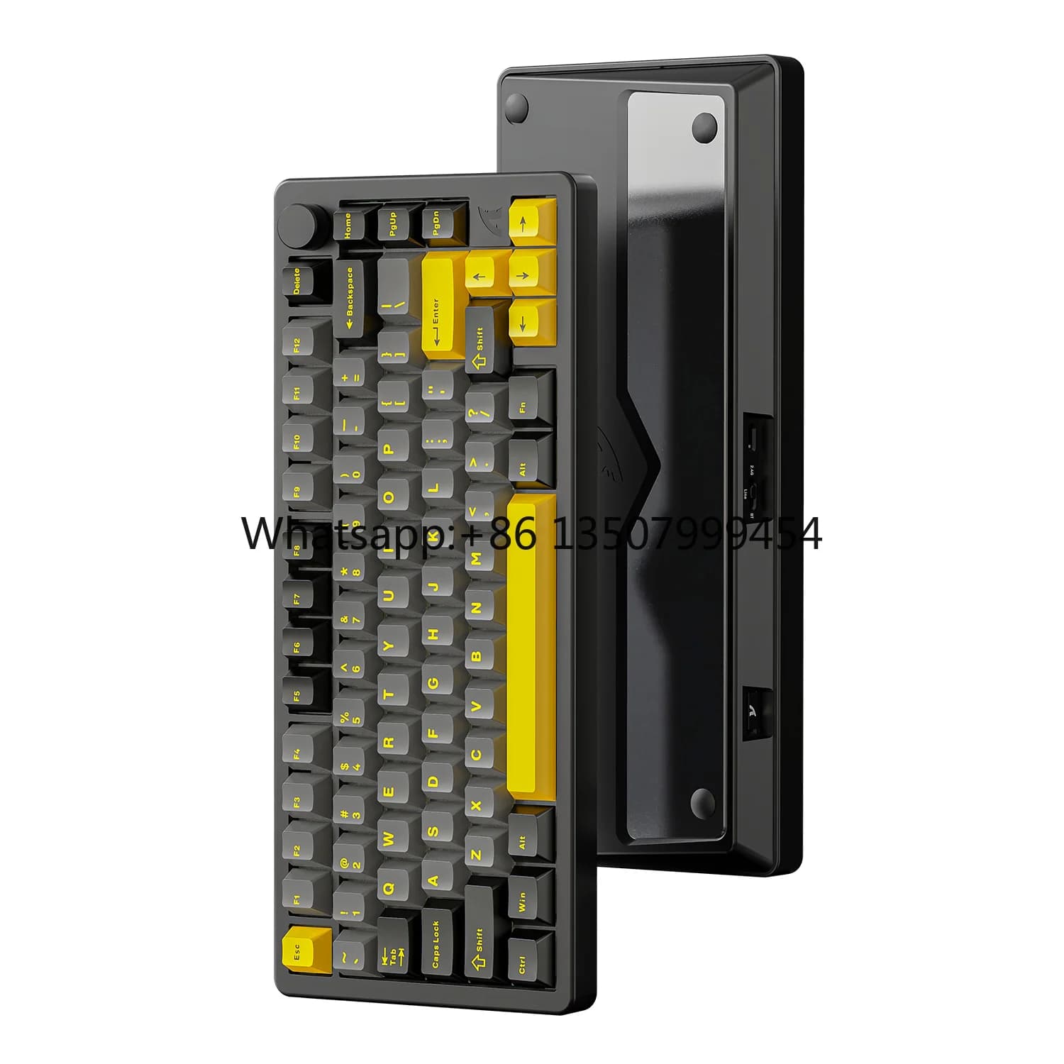 Tastiera Meccanica da Gaming Attack Shark X86 con Retroilluminazione RGB a Tasti Completi, Hot-Swap, Display a Colori per Giocatori