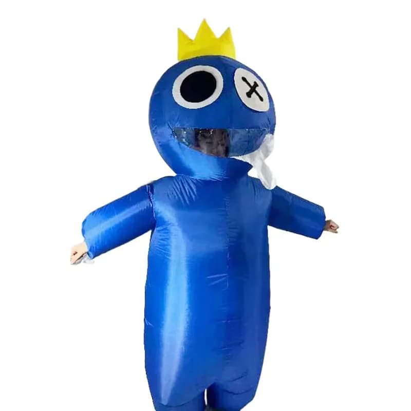 Gioco Arcobaleno Cosplay Blue Friend Monster Tuta gonfiabile Set completo Costumi Halloween adulti; 3'c,5.y;8'v,