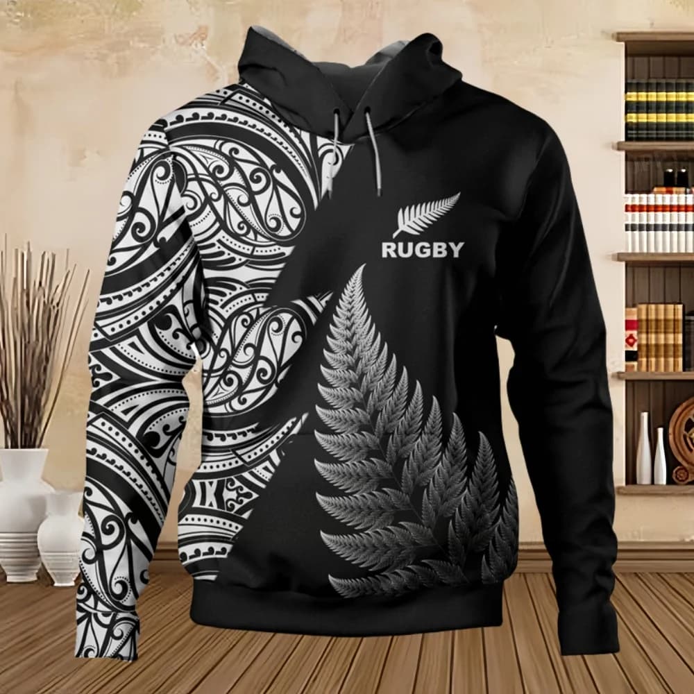 New Zealand Ora Silver Ferns Rugby Graphic Hoodie Y2k Pullover Hoodies Sweatshirts Hoodies for Men Pullover Y2k Clothing Tops