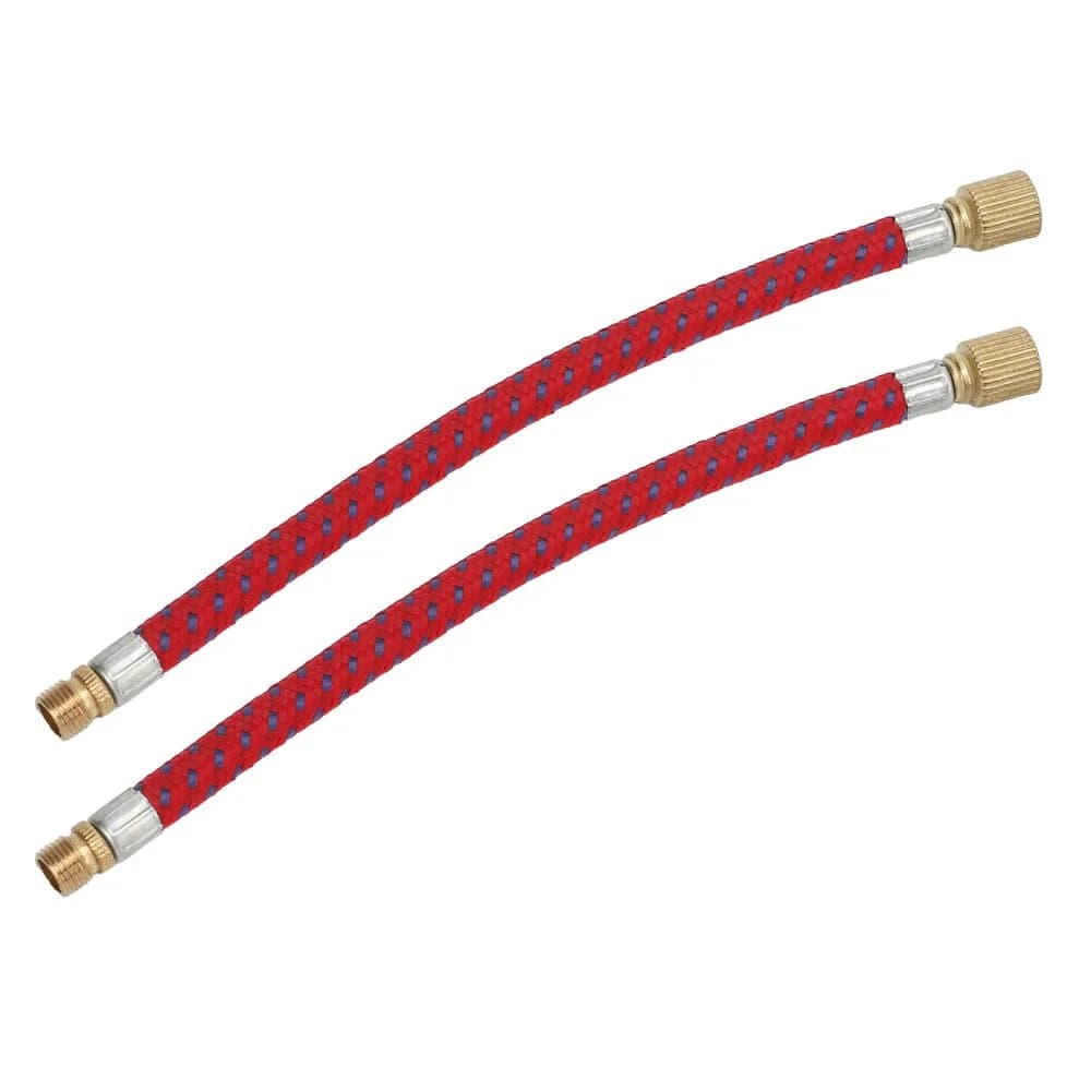 10 Pezzi Tubo Prolunga per Pompa Bici in Nylon e Rame 16,5 cm, Tubo Prolunga per Pompa Bici a Doppia Valvola, Tubo Prolunga Leggero per Pompa ad Aria