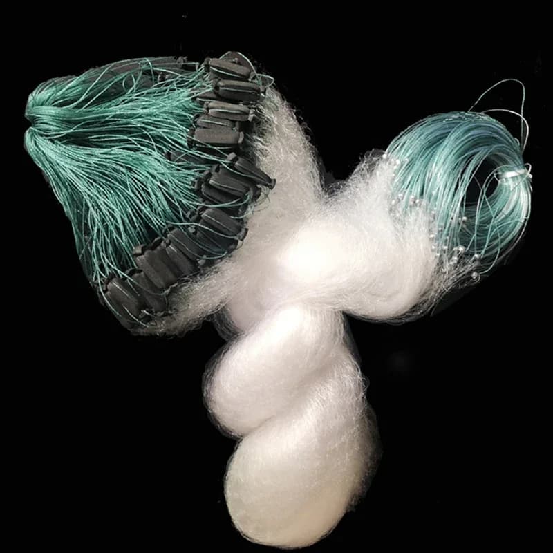 100 meter three-layer imported white silk fishing net is