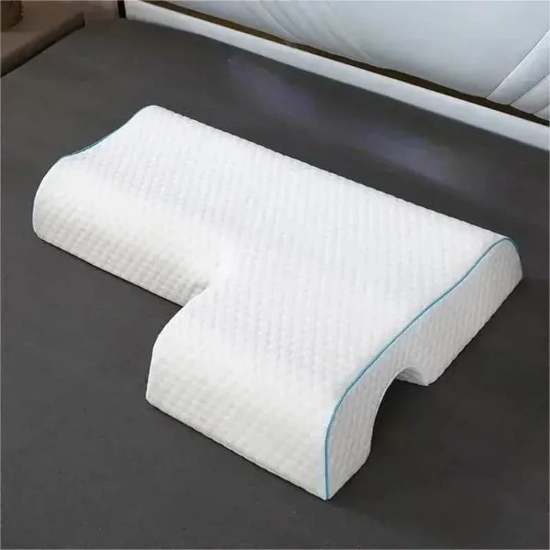 Cuscino Ortopedico in Memory Foam per il Sonno Laterale, Protezione Cervicale, Lento Ritorno a Forma, Senza Pressione, Morbido, Traspirante, per Coppie