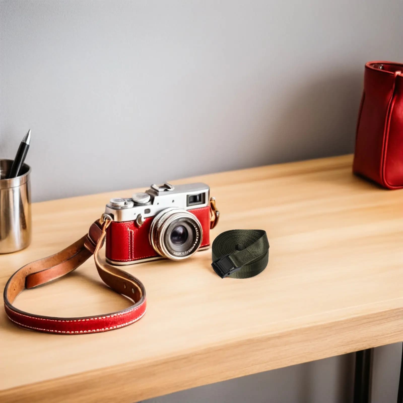 2 Pezzi Cinghia per Fotocamera per Uso Quotidiano, Robusta con Chiusura Rapida, per Viaggi, Escursioni, Protezione Sicura della Fotocamera, Resistente alle Intemperie e agli Animali