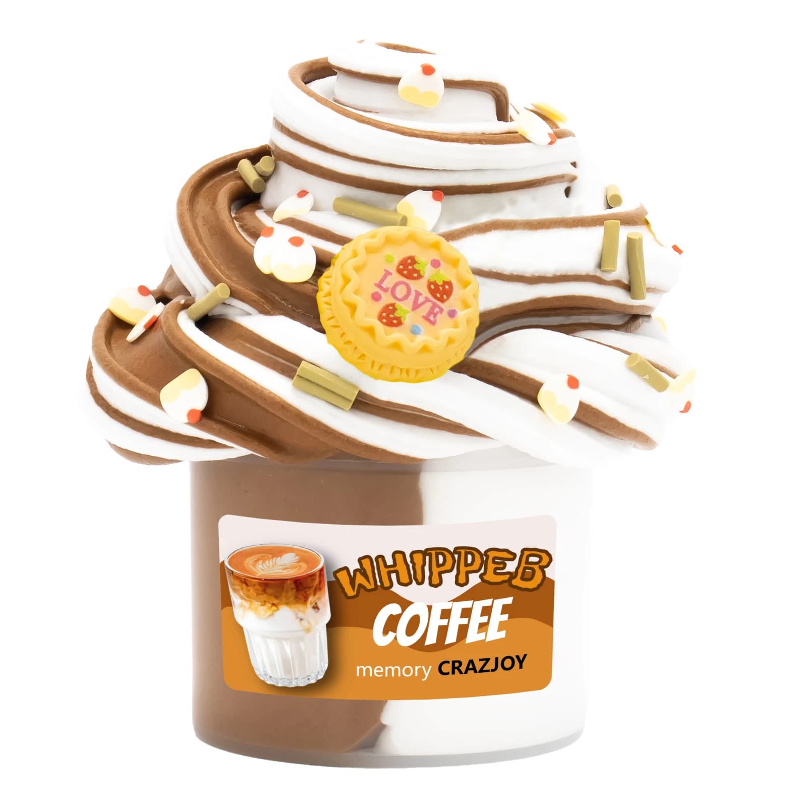 4 pezzi elastico bicolore burro melma kit profumato fai da te soffice mastice super morbido con fragole caffè charms melma per giocattoli regalo per bambini