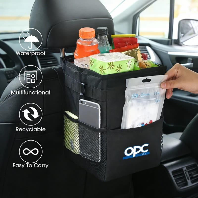 Car-mounted Trash Can Creative Storage Buckets Car Seat Hanging Trash Can For Opel Astra Corsa Insignia Vectra Zafira Meriva Mok