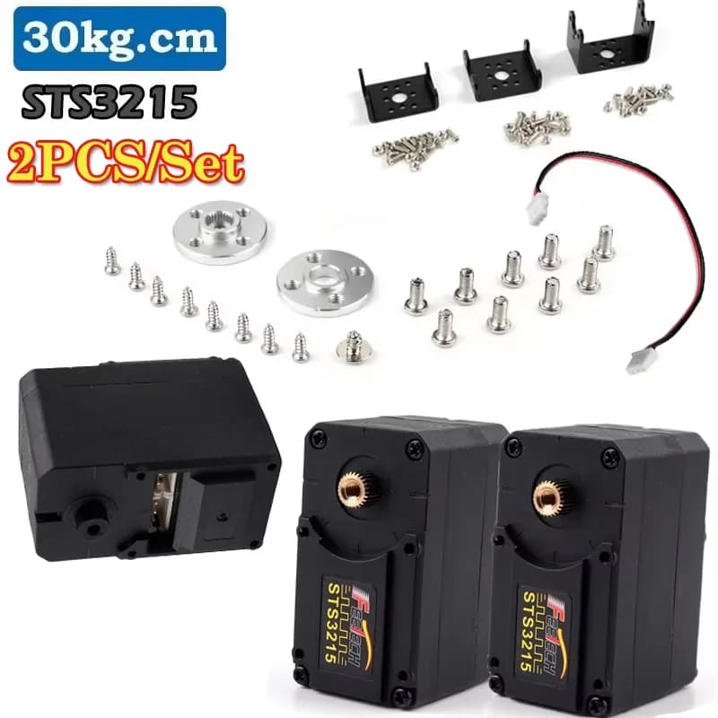 2 pz/set ST3215 Bus Seriale Servomotore Digitale 30KG Encoder Magnetico 360 ° Servi a coppia elevata a rotazione continua per robot RC
