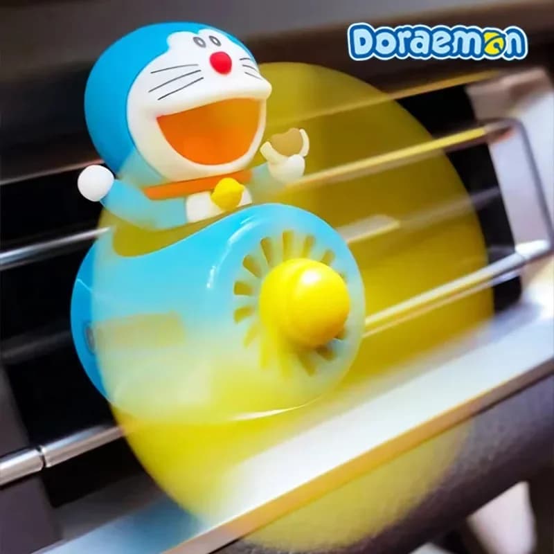 Deodorante per Auto Anime Doraemon, Profumo Kawaii con Elica per Bocchette di Ventilazione, Adatto per Decorazione Interna Auto