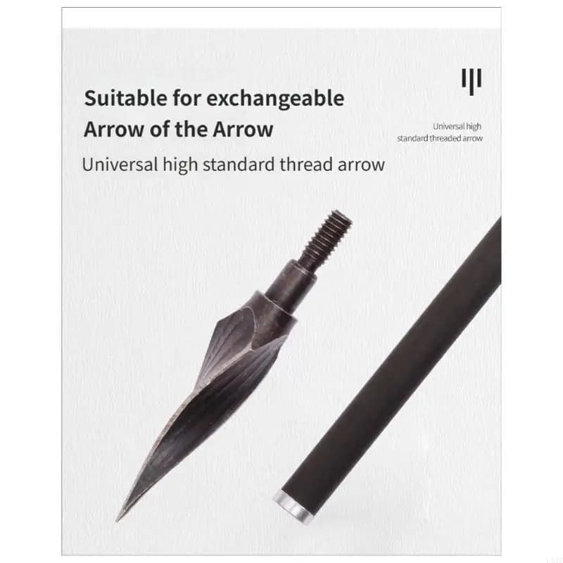6pcs Broadheads Arrows Tips with Rotating for Enhances Accuracy