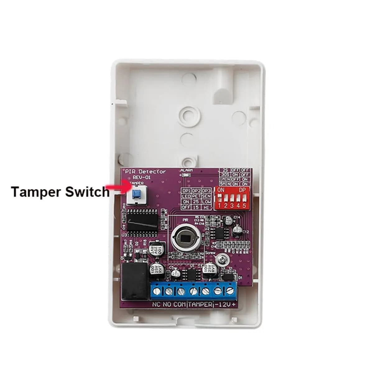 AA80 12V Wired Passive Indoor Motion Detector PIR Burglar Alarm Smart Motion Sensor Detector for Home Security Alarm System