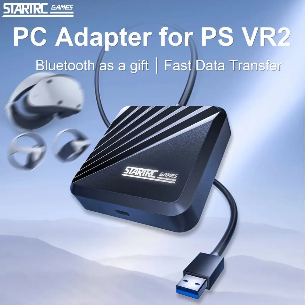 Adattatore PC Bluetooth per occhiali VR Trasferimento dati veloce Nessuna installazione USB 3.0 Adatto per accessori PS VR2 PlayStation VR
