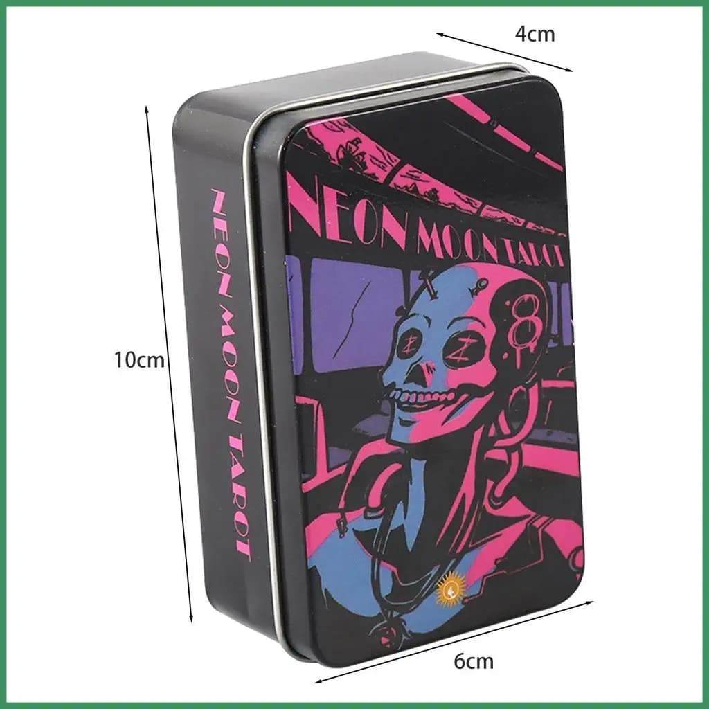 Mazzi di tarocchi Neon Moon Versione inglese Carte dei tarocchi per principianti Professionisti Mazzo di carte Tavolo gelaomy 10x6x4 cm C