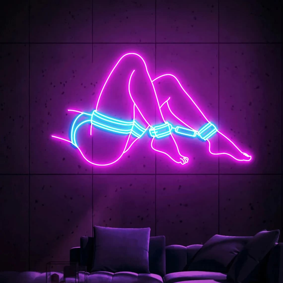 36 pollici Sexy Lady Art Donna Insegna al neon Estetica Room Decor Art Donna Corpo Neon Decorazione della parete Birra Bar Club Night Decor Regalo personalizzato