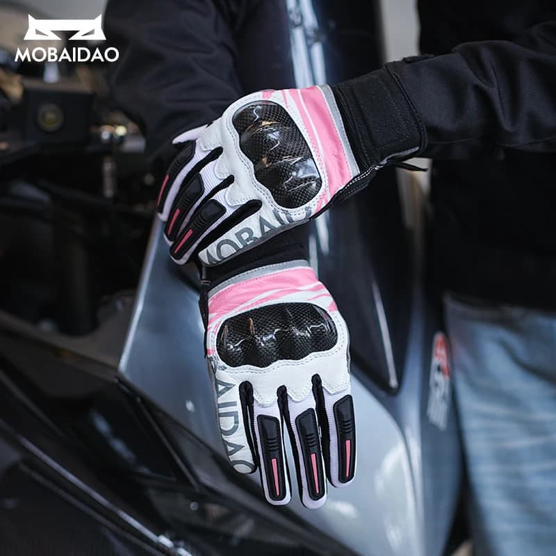 Full Finger Motorcycle Gloves Breathable Mesh Anti-Slip Touchscreen Motocross ATV Dirt Bike Riding Gear for Guantes Moto