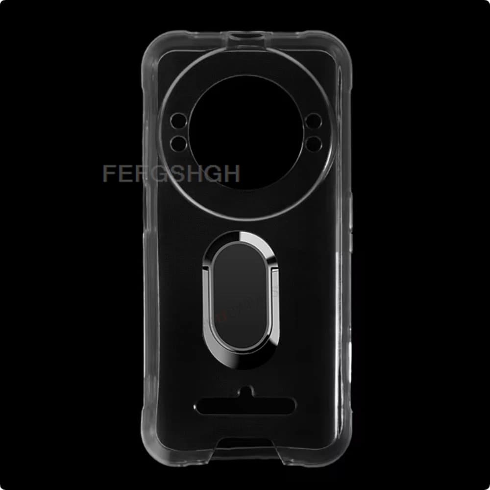 Per Ulefone RugKing 5.99 "2025 Ulefone RugKing Anello posteriore Staffa di supporto Custodia per telefono Smartphone TPU Custodia morbida in silicone