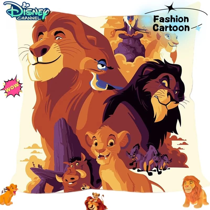 Il re leone cuscino simpatico ed elegante cartone animato creativo film anime periferico cuscino cartone animato regalo per il compleanno dell'amico