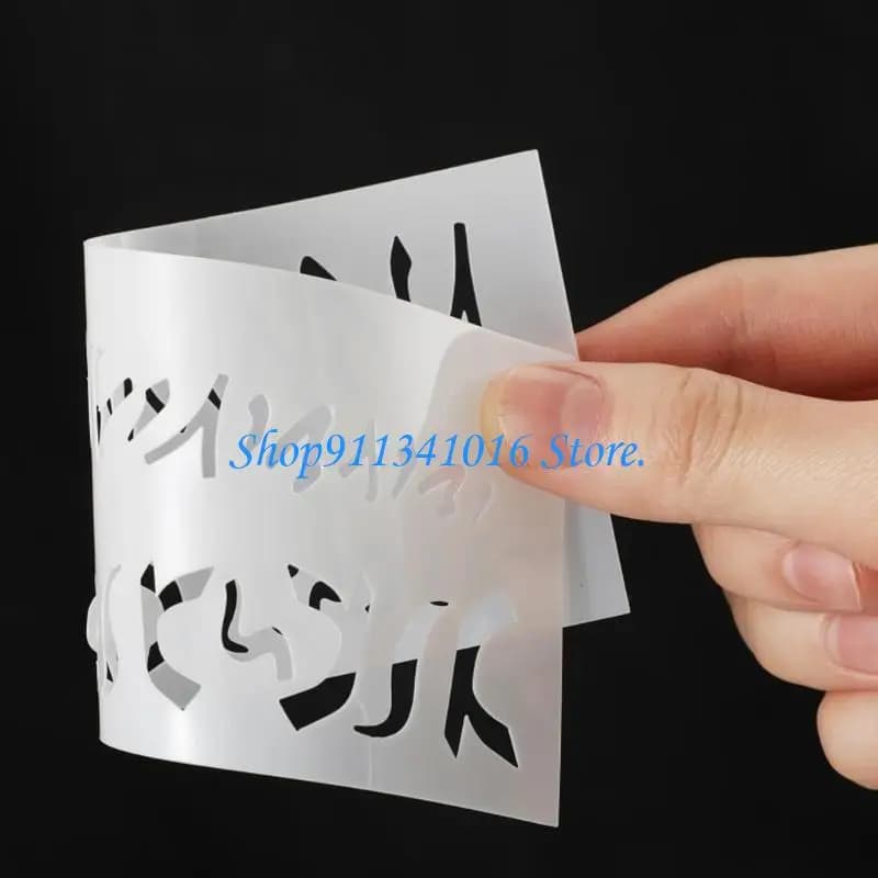 6Pcs Fishing Lure Drawing Templates for Scrapbooking Painting Home Decoration