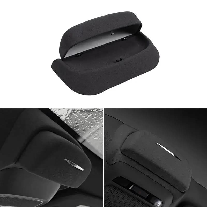 Car Glasses Box Suede Sunglasses Case Storage Box Clip Holder Accessories For Xpeng G6 2023 2024