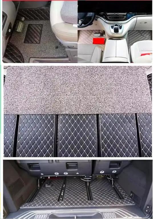 Complete set custom car mats for Mercedes Benz V 250 d W447 2025-2014 7 8 places double layers carpets Carpets for V250 V250d 2022
