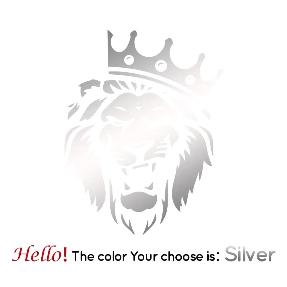 Car Sticker Lion Car decal Vinyl Car decal Car template Artistic design model Car parts Windscreen Waterproof PVC sunscreen 15 cm