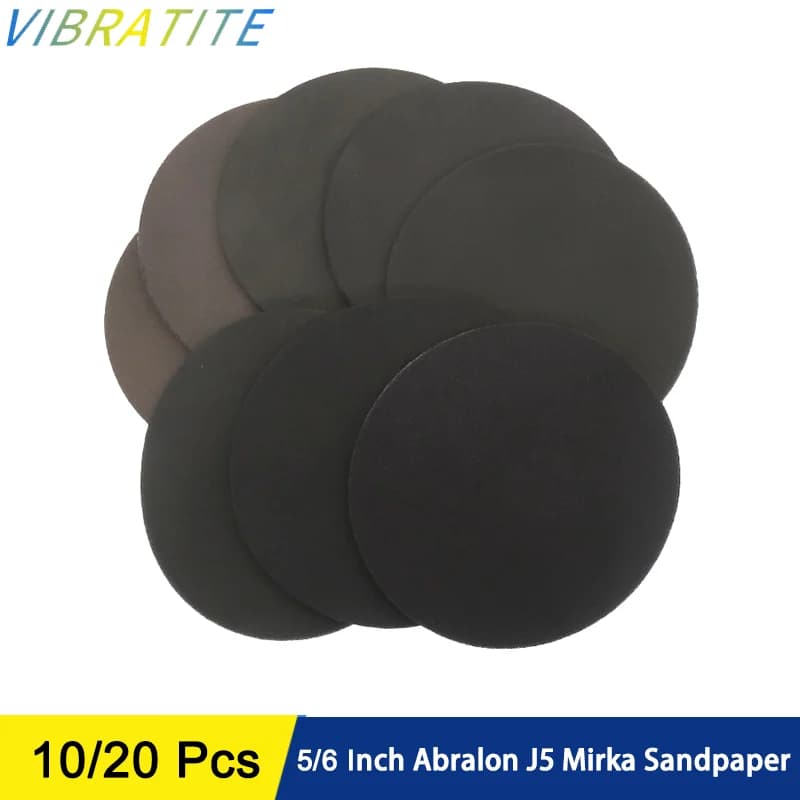 5/6 pollici Abralon J5 Mirka carta vetrata 10/20 pezzi schiuma asciutto e bagnato spugna disco abrasivo gancio e anello grana 180-4000 per la lucidatura automobilistica